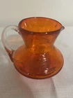 BLENKO ART GLASS TANGERINE AMBERINA PITCHER 5 3/4" EXCELLENT CONDITION!
