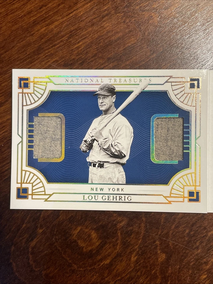 2021 National Treasures Triple Legend Duos Booklets /25 Albert Pujols Lou Gehrig - Image 4 of 4