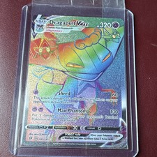 Pokemon TCG Dragapult VMAX 197/192 Rebel Clash Rainbow Secret Rare Holo Card on eBay