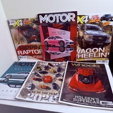 Wheels Motor 4X4 Australia Magazine Bundle Holden Ford Toyota Audi 6 Mag Lot
