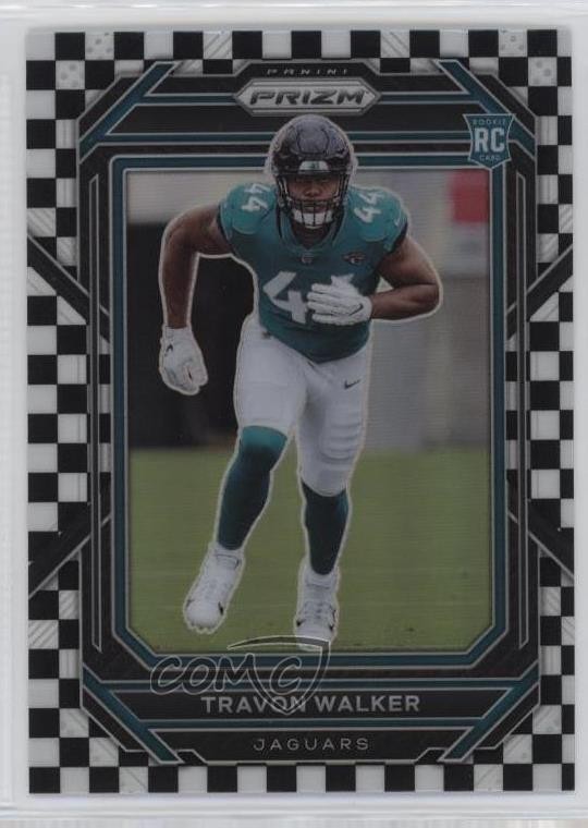 2022 Panini Prizm Rookies Black & White Checker Travon Walker #339 Rookie RC 3n1