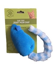 Greenbrier Kennel Club Cat Toy Blue Mouse W/ Bells BRAND NEW