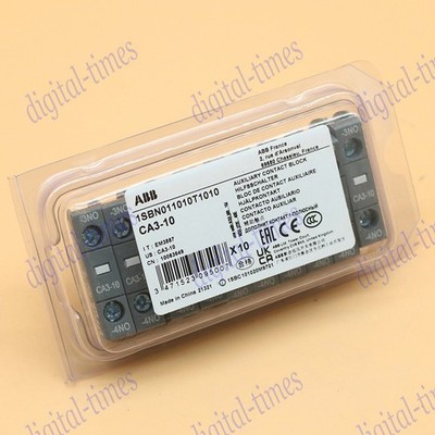 10PC new abb Contactor Auxiliary Contact CA3-10 FAST SHIPPING