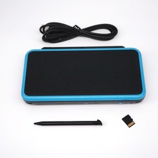 Nintendo "New" 2DS XL LL Console Black & Turquoise w/ extras (USA)
