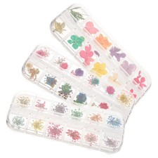 3 boîtes Fleur séchée naturelle pour la résine époxy moule de moulage