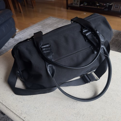 #ad BEIS The Weekender Large Bag in Black FLAW Missing Bottom Section 19x12x10 $44.99