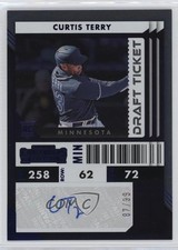 2022 Chronicles Contenders Rookie Ticket Draft Blue /99 Curtis Terry Auto 0b3