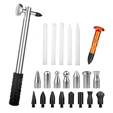 Ladyrosian Dent Repair 22pcs Tools Paintless Dent Repair Hammer With Knock Do...