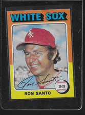 1975 TOPPS BASEBALL # 35 RON SANTO NICE CARD