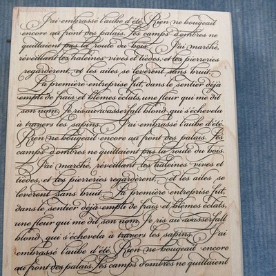 Stampin Up Hintergrundstempel Holzstempel En Francais RARITÄT