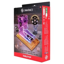 ENHANCE LED Dice Tower Dice Tray for Tabletop RPG Games Dungeons and Dragons