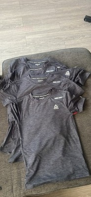 Reebok RBK-DRY Gray Moisture Wicking Crew Neck Short Sleeve Tee