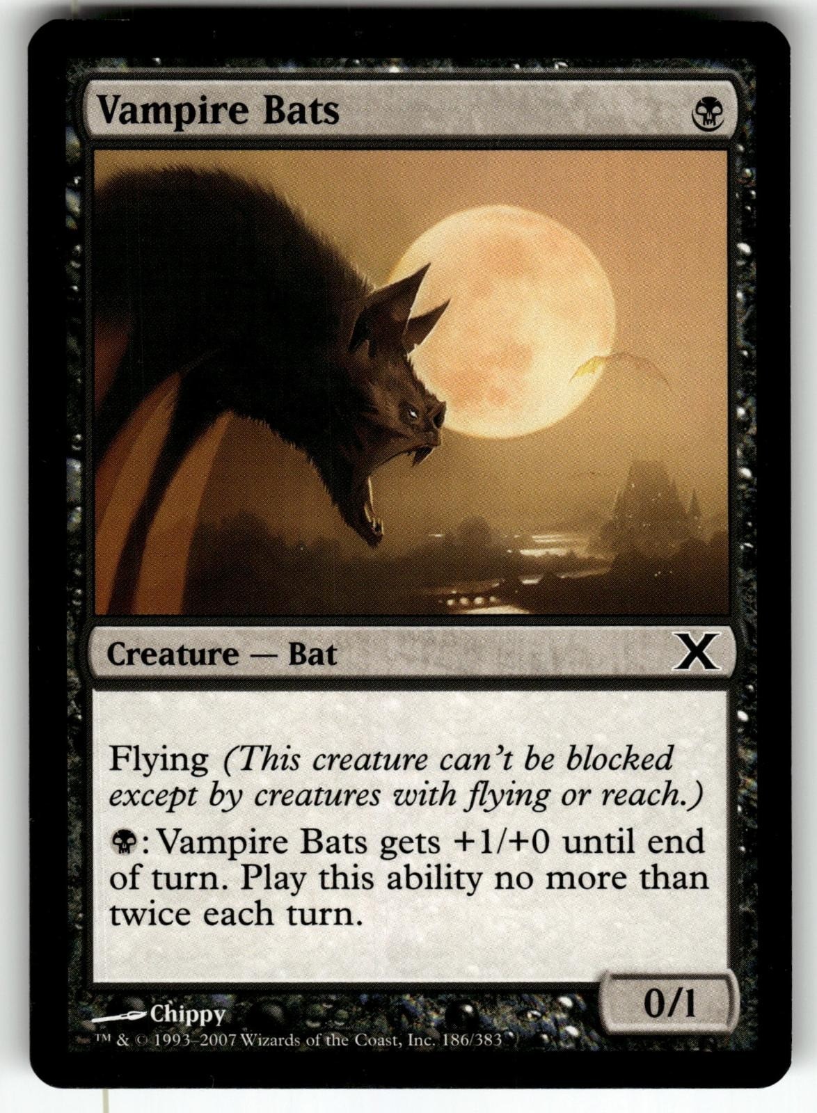 Vampire Bats 186 Common 10th Edition Magic: The Gathering Near Mint