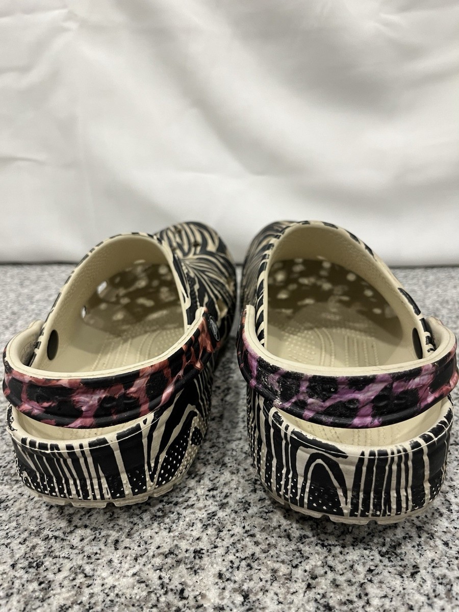 Crocs Clog Classic Animal Remix Womens 8 Men 6 207840. Zebra | eBay
