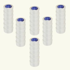36 Rolls Whisper Adhesive Tape 2 Mil Clear Carton Sealing Tape 1.88" x 110 Yards