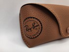 Ray-Ban Faux Brown Tumbled Leather Sunglasses Soft Storage Snap Case! — photo 2
