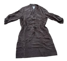 Chico's 3/4 Sleeve 100% Silk Dress Women's Size S 8 10 Chico's Size 1.5 Brown