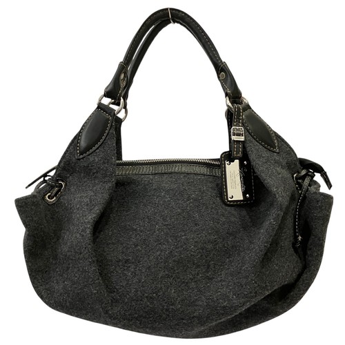 GINZA Kanematsu Felt 2-Way Shoulder Bag Handbag, Gray Women USED