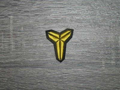Kobe Bryant Mamba Black/Gold Basketball Embroidered Iron On Patch 1.5'' x 1.75''