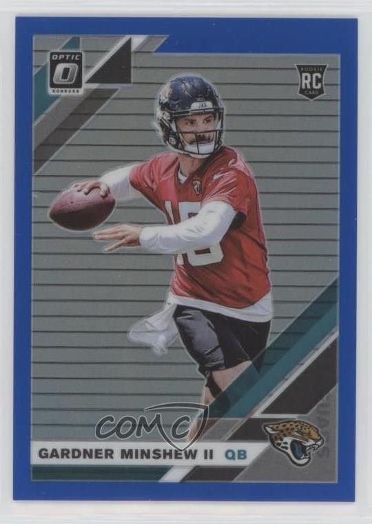 2019 Panini Donruss Optic Rookies Blue Prizm /150 Gardner Minshew II Rookie RC