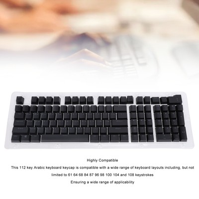 112 Keys Arabic Keyboard Keycaps Minimalist Style Mechanical Keyboard Keycaps CB