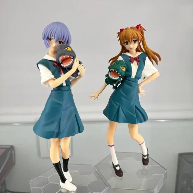 Evangelion x Godzilla Asuka & Rei Figures - Unopened