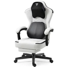 Ergonomic Gaming Computer Chair with Heated Massage Lumbar Support