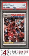 1987 FLEER #20 MAURICE CHEEKS 76ERS HOF PSA 9