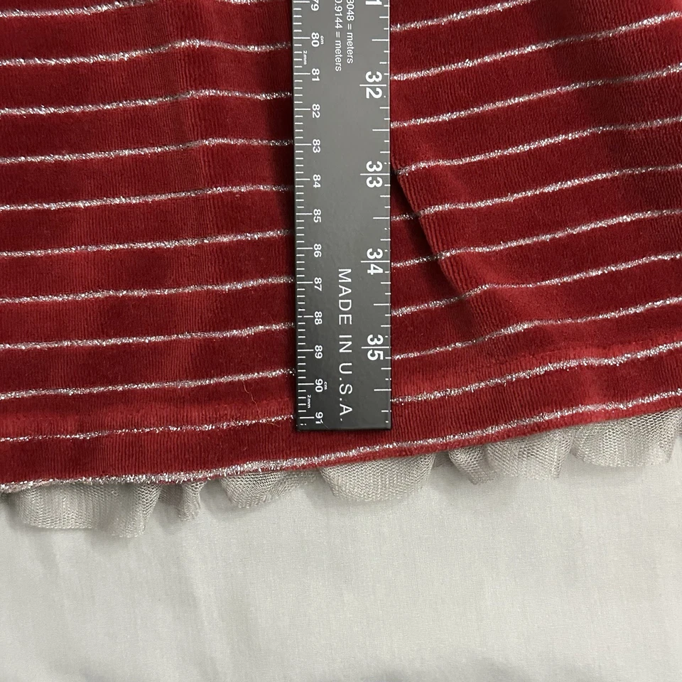 Vestido Hanna Andersson Terciopelo en Niveles Niñas 160 14-16 Terciopelo Metálico Mezcla de Algodón Foto 4 de 4