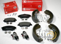Zimmermann BremsbeläGe Vorne Bremsbacken Set Ø 200 Mm Hinten FüR Opel Corsa C