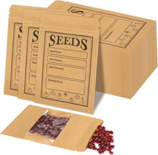 100pcs Seed Saving Envelopes with Clear Window, 4.72x3.15 inch, Classic-01