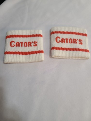 1970s Vintage Wrist Sweat Bands Wristband Florida Gators White & Orange New