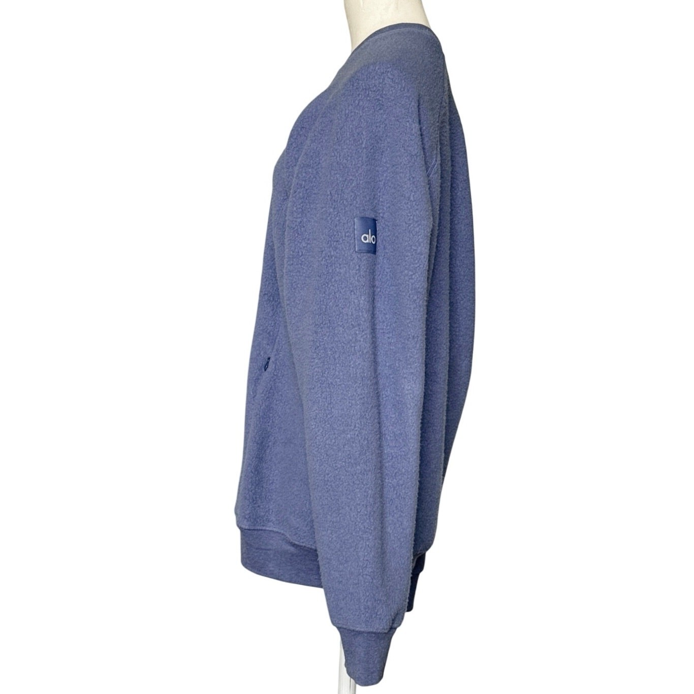 Alo Yoga Womens Soho Pullover Crewneck Sweatshirt Size M  in Blue image 2
