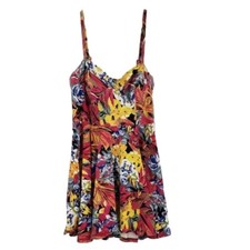 MINKPINK Floral Mini Dress Womens Size Large L Summer Beach