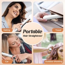 Cordless Hair Straightener and Curler 2 in 1, Portable Flat Iron SUNMAY VOGA 5