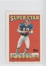1988 Super Star Sticker Back Cards Jim Kelly Rickey Jackson Chip Banks HOF 0e3