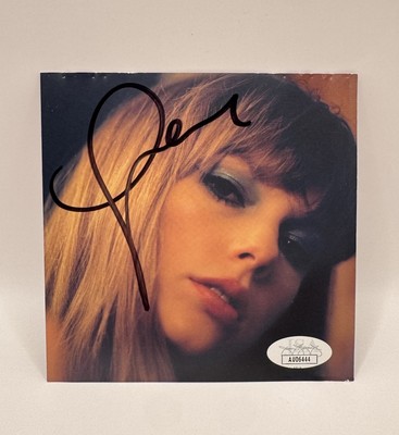 Taylor Swift Signed Midnights Mahogany CD JSA COA Folklore Red