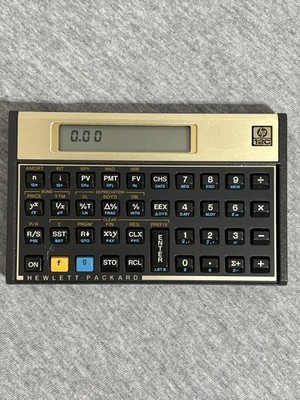 HP 12C Financial Calculator RPN Programmable LCD Tested Working Hewlett-Packard