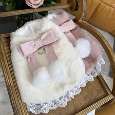 Pet Bow Cotton Dress Dog Teddy Princess Dress Bear Small Dog York Summer Cat Aut