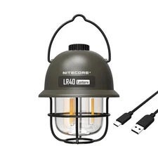 NITECORE LR40 Multifunctional Rechargeable Camping Lantern 100 Lumens w/ Eco-Sen