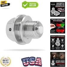 - M14x1.5MM Magnetic Engine Oil Drain Plug w/High-Temperature Neodymium Magne...