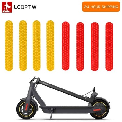 4pcs Reflective Wheel Cover Stickers for Ninebot Max G30 Electric Scoote