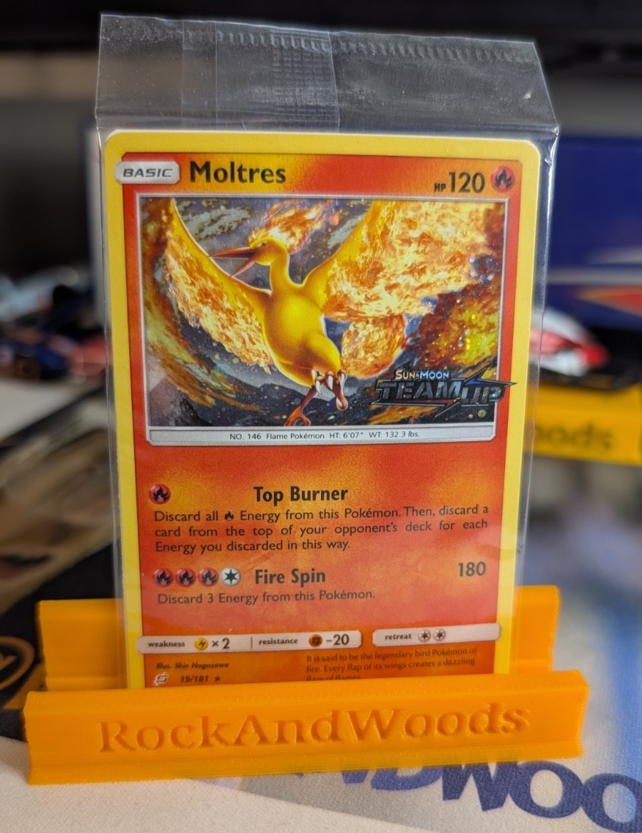 Moltres 19/181 Team Up Stamped Promo Sealed Pokemon Cosmo Holo EU Exclusive