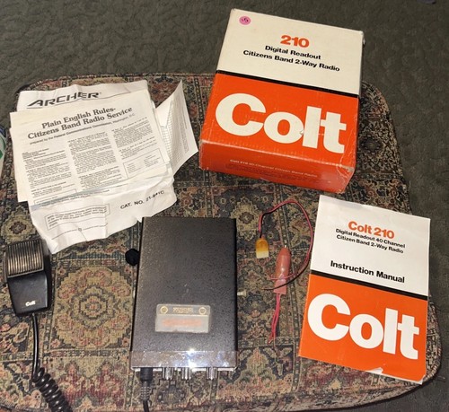 Radio Banda Ciudadana 2 Vías Colt 290 De Colección SIN PROBAR Con Caja Original