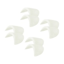 4 Pairs Shoulder Pads, Costume Shoulder Pads Small for Clothing, White