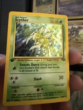 Scyther Jungle 1st Edition Holo 10/64 HP/ Damaged on eBay