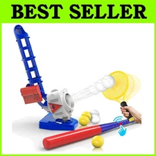 2-in-1 Auto Ball Launching Bat & Tennis Pitcher