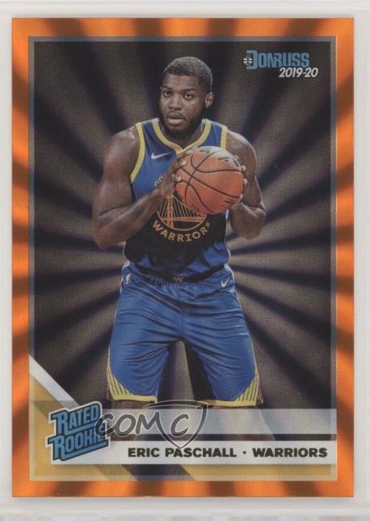 2019-20 Panini Donruss Rated Holo Orange Laser Eric Paschall #238 Rookie RC 8tj