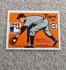 1971 Fleer World Series (Black Backs) 43 1945 - Tigers vs. Cubs - Hank Greenberg