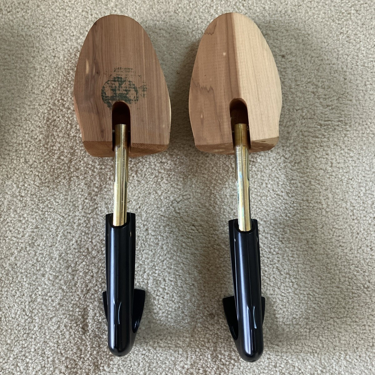 Two Wooden Shoe Trees.  One Vintage west Germany.  Other adjustable 10"-12" View 4